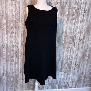 Talbots Black Sleeveless Knit Dress size 14